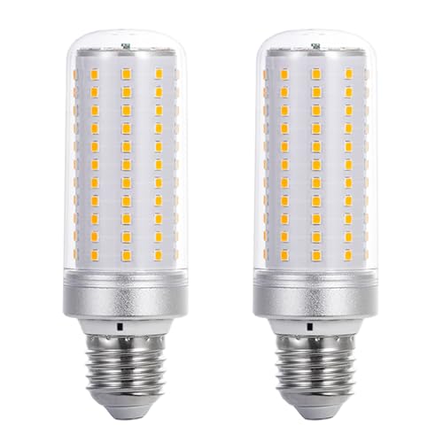 Hsientpe E27 LED-Lampe 2er Pack | Warmweiß 3000K 20W Ersatz für 200W-Glühbirne | Energiesparlampe 2000 Lumen Nicht Dimmbar 2835 * 120 LED Chip haben Langer Nutzlebensdauer