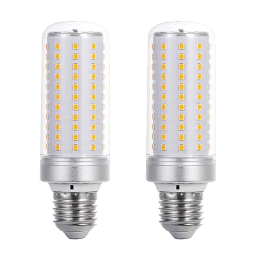 Hsientpe E27 LED-Lampe 2er Pack | Warmweiß 3000K 20W Ersatz für 200W-Glühbirne | Energiesparlampe 2000 Lumen Nicht Dimmbar 2835 * 120 LED Chip haben Langer Nutzlebensdauer