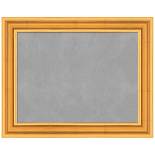 Amanti Art Gold Framed Magnetic Board, 30x24, Modern Office Decor
