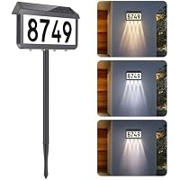 Brightever 3-Color LED Illuminated Solar Address Signs