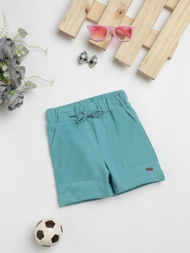 Image of Milou Girls 100% Cotton Stripes Allover Print Biowash Shorts | Soft & Breathable, Safe Dyes, Label-Free Comfort
