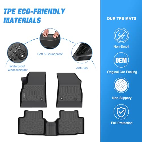 Image of Nilight TPE Floor Mats for Chevy Cruze