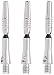 Viper Spinster Aluminum Dart Shaft: Short (SH), Silver, 3 Pack