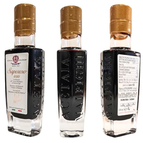Dressing aus Balsamico-Essig aus Modena g.g.A. – Saporoso Oro – 8 Jahre gereift (100 ml) - Selected by PARMAshop