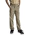 Dickies Little Boys' Uniform Flex Waist Flat Front Pant, Khaki, 5