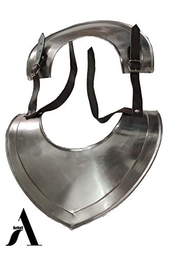 Cosplay para hombres con gorget de armadura medieval AnNafi para trajes de época 4