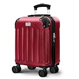 LUGG 15 Inch Skywander Lightweight Underseat Cabin Bag – EasyJet Approved Carry-On Suitcase, Durable ABS Hard Shell, Smooth Double Spinner Wheels, Water-Resistant & Compact Travel Luggage (45x34x20cm)
