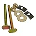 LASCO 04-3631 Solid Brass 1/4-Inch by 2-1/2-Inch with Nuts and Washers Toilet Bolts