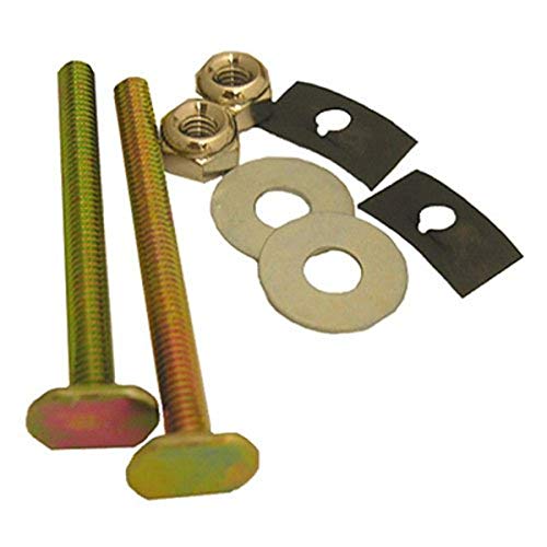 LASCO 04-3631 Solid Brass 1/4-Inch by 2-1/2-Inch with Nuts and Washers Toilet Bolts