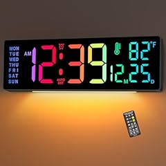 Soobest 14 . 2 " Large Display Digital Wall Clock with Date Day of Week Temp Timer, Electric 8 in 1 photo Soobest 14 . 2 " Large Display Digital Wall Clock with Date Day of Week Temp Timer, Electric 8 in 1