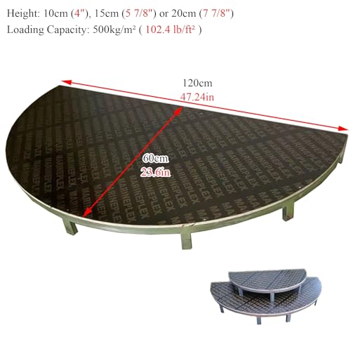Tragbare Konzertbühne für Kinder, 120 cm, Trommelerhöhung, 15 cm, hohe leichte Performance-Plattform für Veranstaltungen, Festivals, Vitrinen, perfekt für Aufführungen und Merchandise.