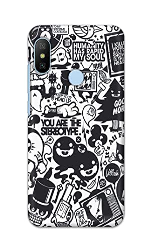 Image of Printed Hard Back Cover Case for Mi A2 Back Cover (Mixed Cartoon) -702