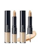 [THESAEM] 2PCS of Cover Perfection Ideal Concealer Duo/Two Different Type Concealer Provides Strong