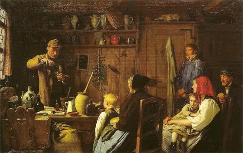 Cuadro en lienzo Il vecchio in pausa de Albert de 60x90cm decorativo para oficina