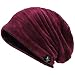 Produktbild VECRY Herren Jersey Slouch Mütze Sommer Skullcap (C-Rot, Dünn Cool)