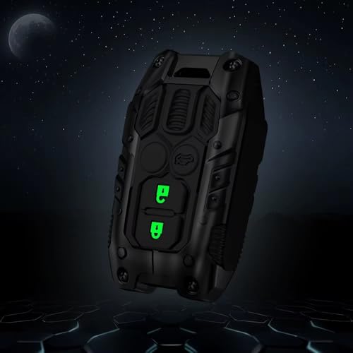 Image of BKN Luxury Metal Silicon Waterproof Transformer Car Key Cover with Keychain for Suzuki S-Presso | Baleno | Fronx | Alto-800 | Ignis | Swift | Celerio | S-Cross | Ritz | Ciaz | Wagon-R (2 Button Key)