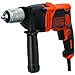 BLACK+DECKER BEH850-QS Perceuse à percussion filaire - 54 400 cps/min - Guide de profondeur - Poignée latérale 850W