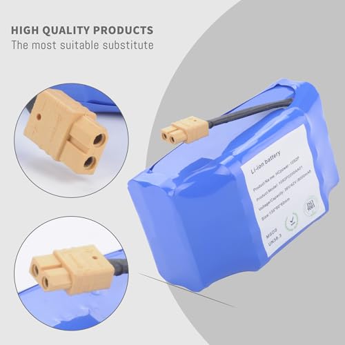 DFTIM 36V Power Replacement Battery for General Purpose Li-ion Battery with Endurance Capacity 4.4AH, fit 42V 4400mah with XT60 SL60 Plug Configuration 10S2P, Compatible for Most Models