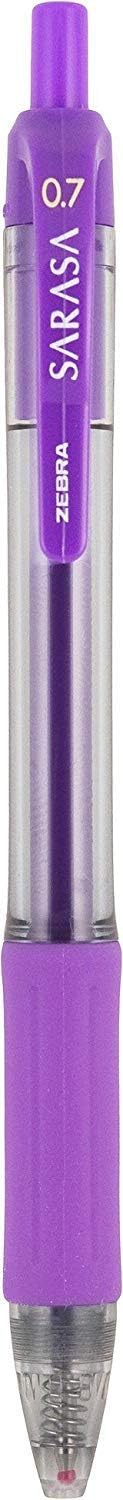 Zebra Sarasa Retractable Gel Ink Pens, Medium Point 0.7mm, Assorted Color Rapid Dry Ink, Sold as 6 Pack, 60 Count Total