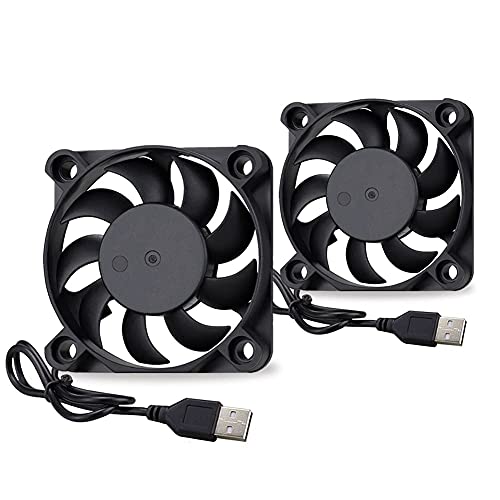 GDSTIME Ventilador 5010 de 50 mm, ventilador de refrigeración USB de 50x10 mm, ventilador de refrigeración sin escobillas de 5 V, enrutador, ventilador de gabinete de repuesto Cover