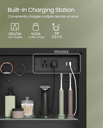 Vasagle Medicine Cabinet With Mirror And Lights thumb #6