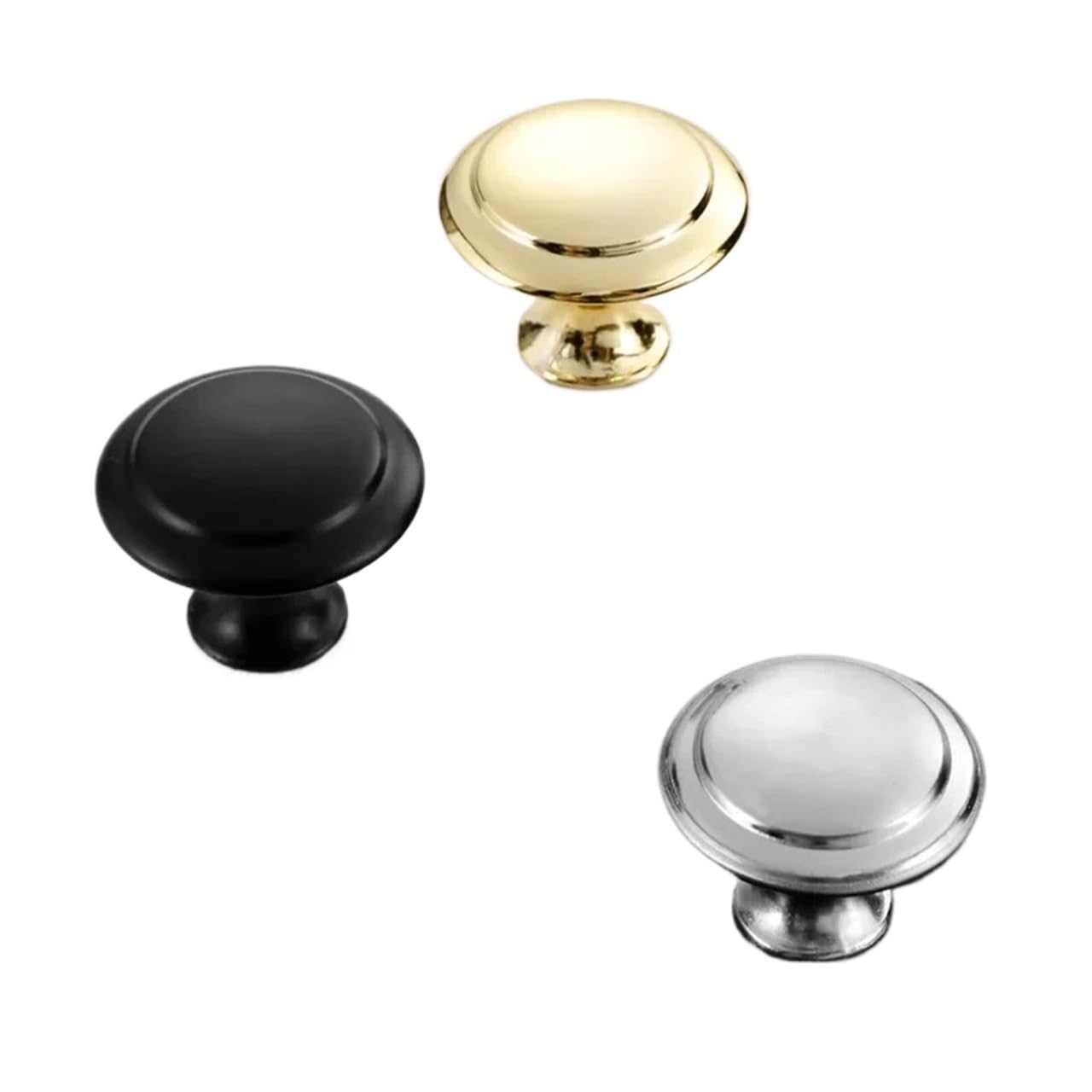 xulvoz 100 PCS Stainless Steel Kitchen Cabinet Knobs for Drawers & Dressers