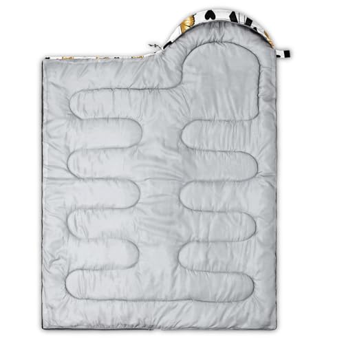 Image of QOOMO Camping Sleeping Bags,3 Season Warm & Cool Weather,Lightweight,Waterproof Sleeping Bags for Adults & Kids,Traveling,and Outdoors,Camping Gear Equipment