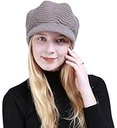 Winter Strickmütze Schirmmütze Damen Wintermütze Beanie Mütze Hüte Mützen Caps Gestrickte Basebal...