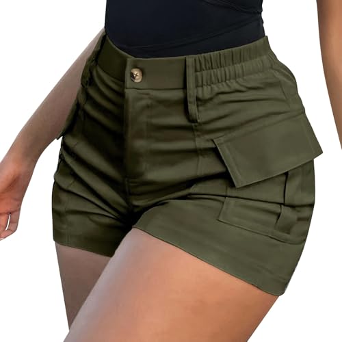 Short en jean femme taille haute stretch et confortable pour l'été