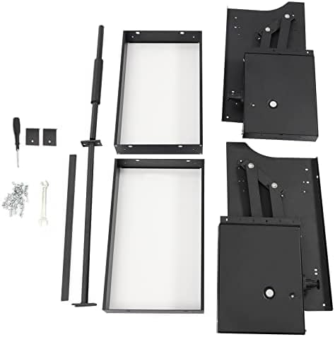 Miniatura 9 de Organizador de gabinete extraíble, estante desplegable de armario de cocina de 2 niveles, estante de pared colgante multifuncional, organizador de