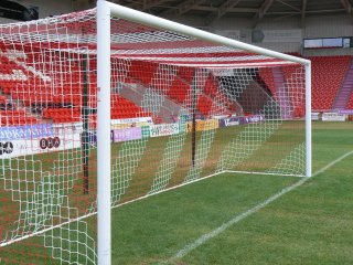 Rete per Porta da Calcio- Stadio- Bicolore (Box) (7,3x2,4m) 4mm