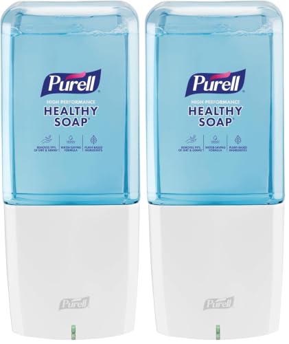 Image of PURELL ES10 Automatic Hand Soap Dispenser, White, for 1200 mL PURELL ES10 Hand Soap Refills (Pack of 2 Dispenser, Refills Sold Separately) - 8330-E1