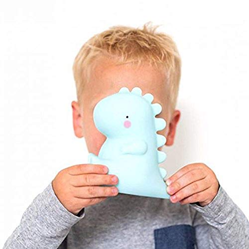 Lámpara de noche LED dinosaurio de silicona para bebé miniatura 2