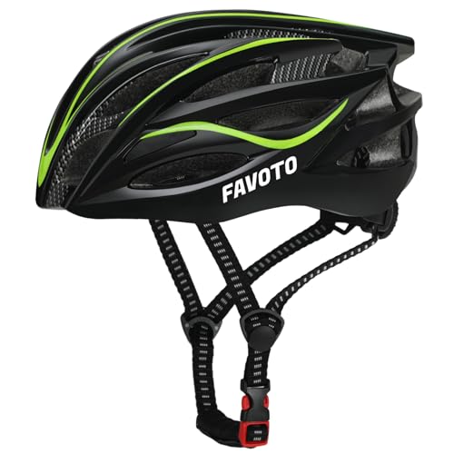 Favoto Casco de Bicicleta Ajustable, Casco de Ciclismo...