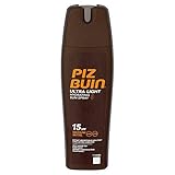 Resistente al agua Piz Buin - Protección Solar, Spray Solar Hidratante Ultra Light SFP 15 - Protección media Spray 200 ml