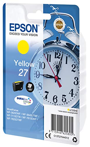Epson 27 3.6 ml jaune original emballage coque avec alarme radioélectrique/ acoustique cartouche d'encre pour WorkForce WF 3620 WF 3640 WF 7110 WF 7610 WF 7620 WF 7715 WF 7720 - vue 4