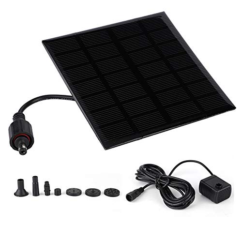 Solar Fountain Pump Water Landscape Pond,Solar Fountain Landscape Pool DC Brushless Miniature Pump Solar Sprinkler for Landscape Pool Garden Decoration