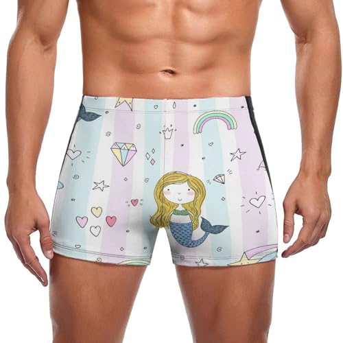 Maillot de bain homme arc-en-ciel idéal pour vos vacances à la plage