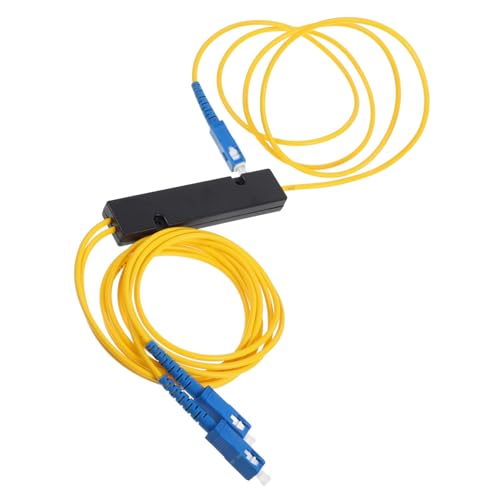 Splitter de fibra óptica monomodo UKCOCO divisor de tres vías audio vídeo 3