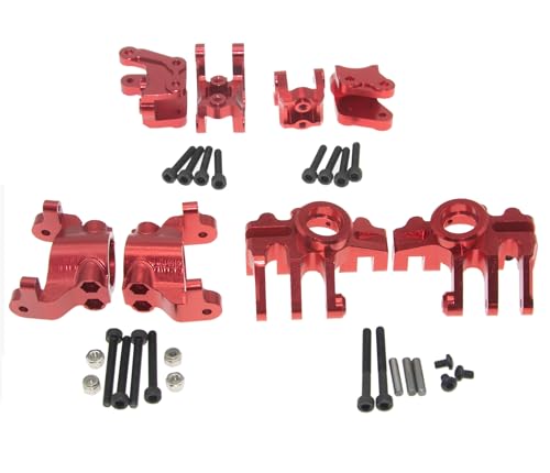 Phalanges de direction Ryft 1/10 en aluminium rouge haute précision - 2