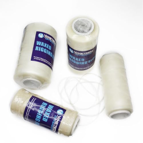 VIKETECH Tough-Grip Waxed Thread for Lure Skirts Baits High Strength Rigging Floss Multiple Lengths & LBS Available (70lbs/56g)