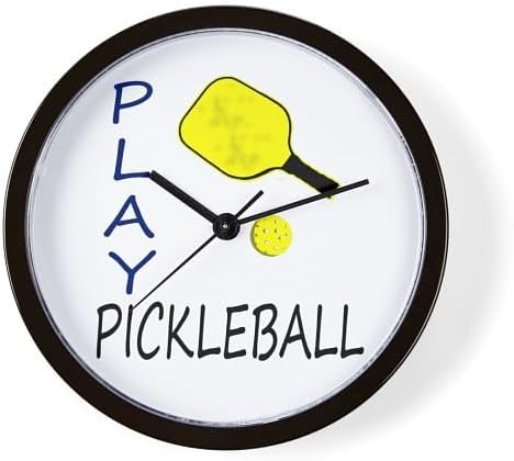 CafePress Play Pickleball 10" Wall Clock for Livingroom, Kitchen, or Office