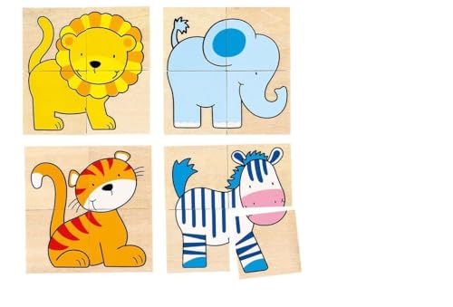 Preisvergleich Produktbild Goki 56714 - Karemo- und Memospiel - Wilde Tiere