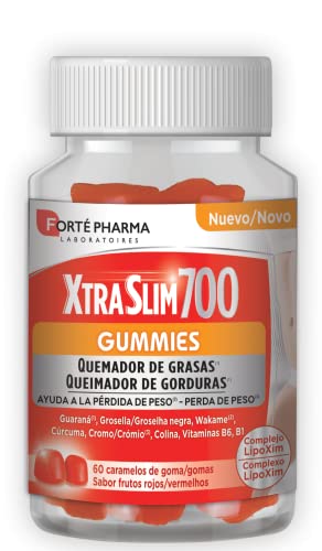 Quemador de Grasas Extra XTRASLIM 700 GUMMIES, 60 Caramelos de Goma - Forté Pharma
