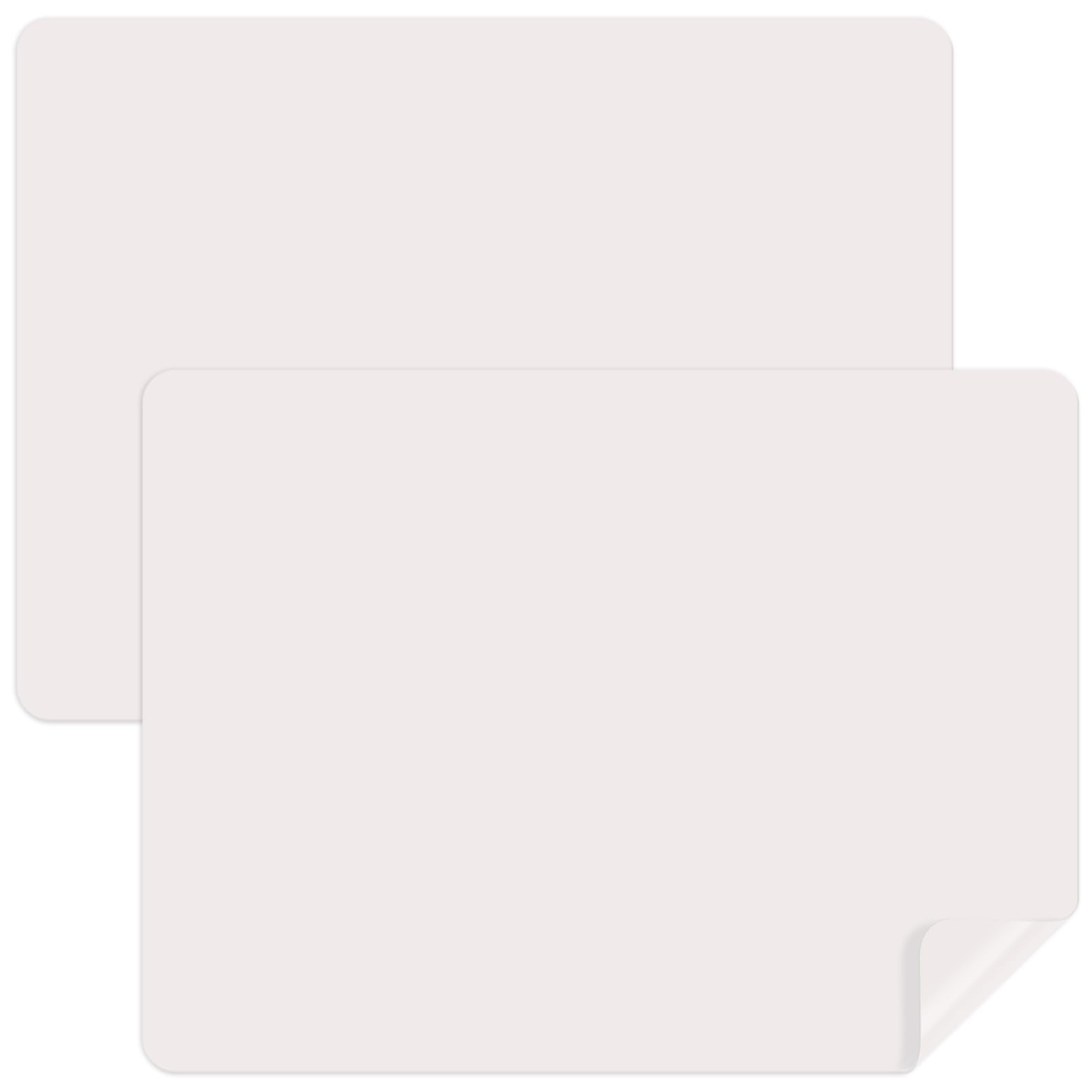 Luxeu Silicone Sheet, 2 Pcs 40x30cm Silicone Mats for Crafts, Non Stick and Non Slip, Heat Proof Mat for Resin Mould, Clay, Jewelery Casting, Painting (Light Grey)