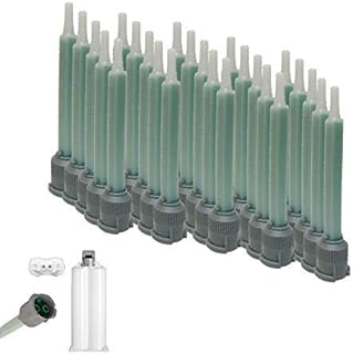 Green EPX Mixing Nozzles 25-Pack-fits 3M 50ml Duo-Pak Adhesive Cartridges (Shorter 16-Element, 3.5in, 1:1 & 2:1 ratios)