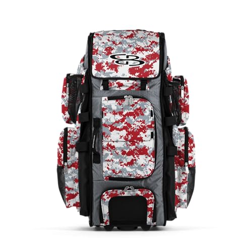 Boombah Rolling Superpack XL Digital Camo PS-9053-3001C23 Gray/Red