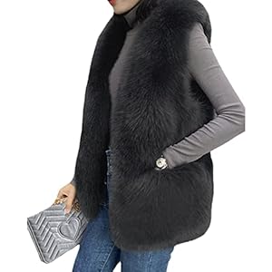 Vrouw Bont Casual Vesten Vrouwelijke Herfst Lente Bontkraag Vest Dames Mouwloze Nep Bontjassen Vest Jassen