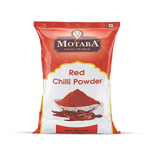 Image of MOTABA Red Chilli Powder |Lal Mirch | Healthy Spices | Natural Oils | Aromatic Chilli Powder for Cooking | Turn Everything Delicious (5kg, Pack of 1)