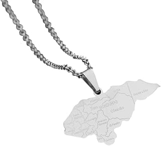New 2026 Unisex For Honduras Map & Cities Name Pendant Necklace Stainless Steel Women Men Gold Silver Color Fashion Charrm Honduran Decoration Jewelry Luxury Accessories Trendy And